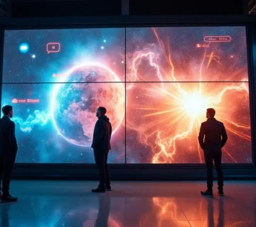 نمونه ویدئو وال مدرن در تبلیغات فروشگاهی و شهری