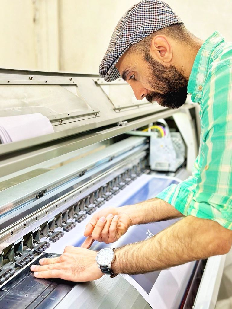 چاپ مش و وینیل