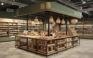 استند فروشگاهی برای نمایش حرفه‌ای محصولات و جذب مشتری