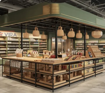 استند فروشگاهی برای نمایش حرفه‌ای محصولات و جذب مشتری