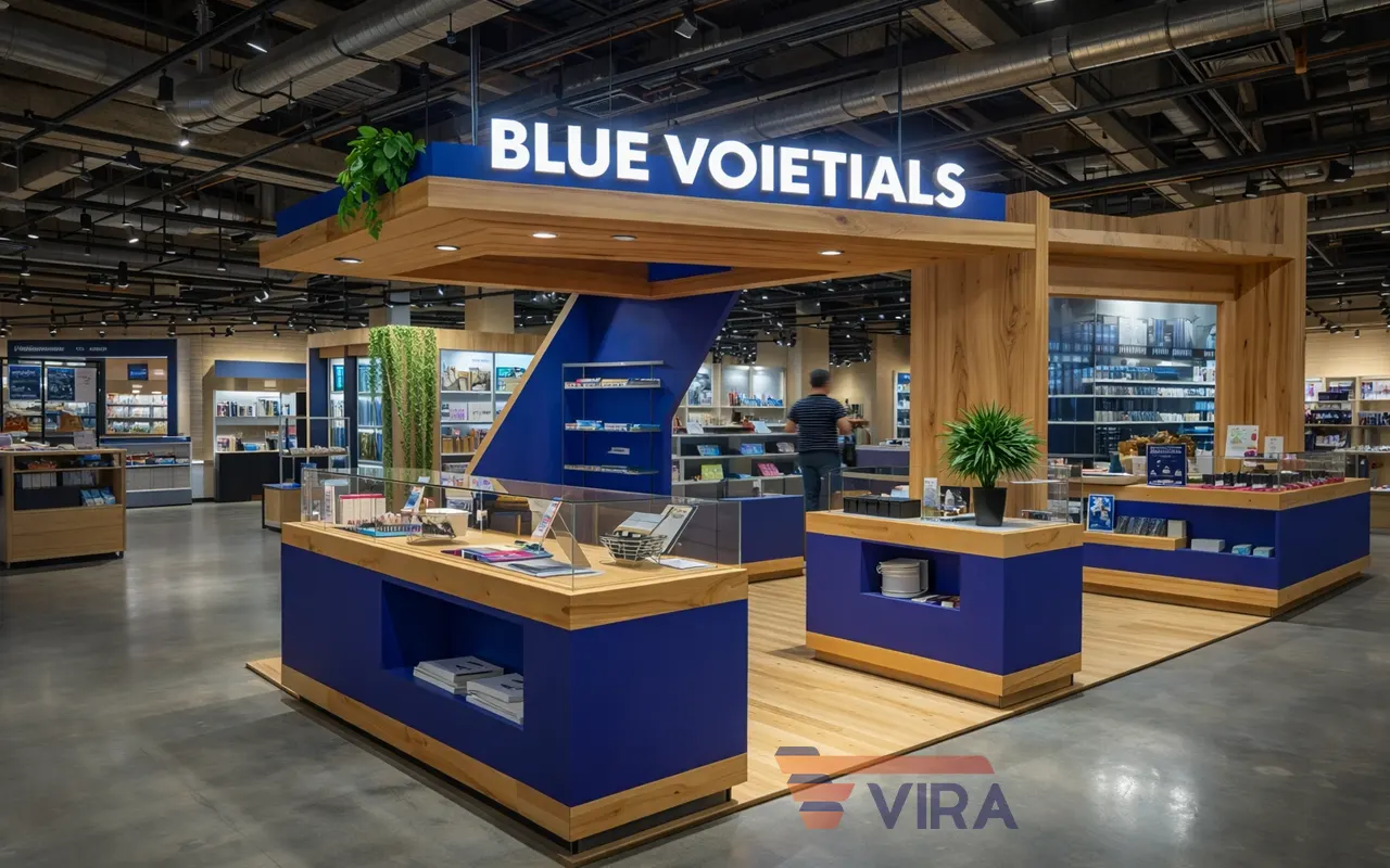 استند چندمنظوره با طراحی کاربردی در فروشگاه