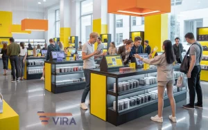 جزئیات طراحی استند فروشگاهی حرفه‌ای